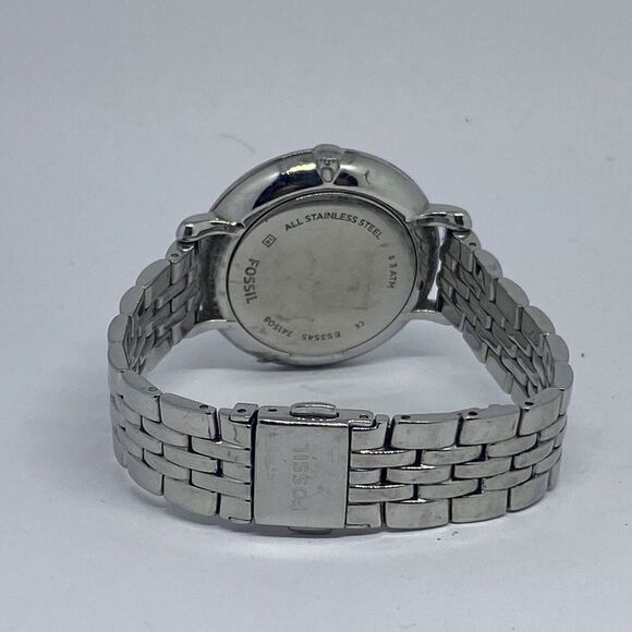 Fossil Jacqueline ES3545 Women's Silver Stainless Steel Analog Dial Watch RQ100 - Picture 10 of 12